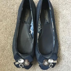 Coach Poppy blue ballet flats size 7 1/2